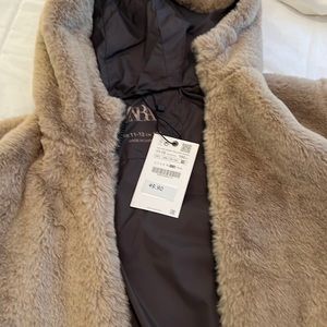 Cute cozy Zara Light Tan Kids Jacket